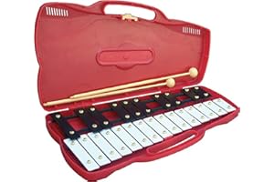 Percussion Plus PP920 Junior Glockenspiel in a Case, Red