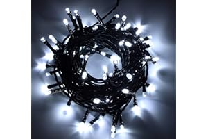 Christmas Concepts® 80 Static LED String Lights 12M (39ft) Energy Efficient A++ - Christmas Lights - Indoor/Outdoor Lighting (White)