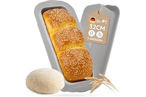 Backefix Brotbackform Silikon 32 cm – Kastenform groß, ideal als XXL Königskuchenform 3200ml für Brot und Kuchen, extra Wandstärke gegen Ausbeulen (antihaftend, flexibel, PFAS-, BPA-frei)