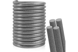 LSGCQ Fugenfüllprofil PE Rundschnur Dichtung Fugen Dichtschnur Hinterfüllschnur Füllschnur Schaumstoff rund (Grau, 20mm×5m)