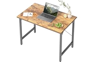 ‎BEXEVUE BEXEVUE Schreibtisch, 80 x 40 cm Kleiner Computertisch, Bürotisch für Arbeitszimmer, Schlafzimmer, Industrie-Design, Metallgestell, Holz PC Tisch für Home und Office