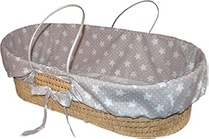 Funda para capazo marca PEKEBABY. Modelo FUNDA CAPAZO MIMBRE MILA