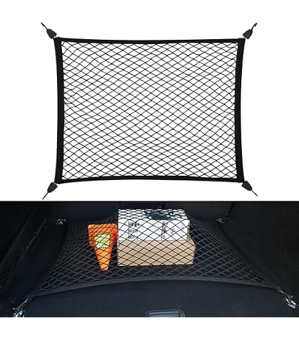 Filet à Bagages Élastique 120x120cm Extensible Jusqu'à 210x210cm - 6 Mousquetons Acier