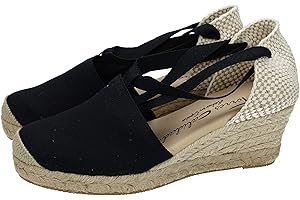 TORRES 5000 VALENCIANAS Negras con Puntera Reforzada Mujer Alpargatas Negro