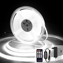 KOMIGAN 20 Stück COB LED Streifen Stecker 8 Mm, 2-polig, 200 Cm – Lötfrei, Für Nahtlose Verbindungen