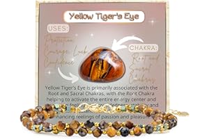 Farfume Armband Damen Edelstein Perlen Armbänder, Chakra 4mm Kristall Natürliche Echte Steine Schmuck Geschenke für Frauen(Chakra)