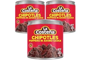APG FINE FOODS La Costena Bundle of 3 x La Costena Chipotles Peppers In Adobo Sauce 199g