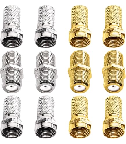 Set 2 Adattatori Coassiali Quick Fit F Maschio A F Femmina - A Pressare