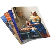 Art Journal 4&rsquo;l&uuml; PAKET &ccedil;izgili Tel Dikişli A5 Defter Seti &ndash; Renkli Karton Kapak, Hafif Holmen Kağıt
