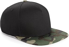 Beechfield Camouflage Retro Baseball-Kappe mit Tarnmuster