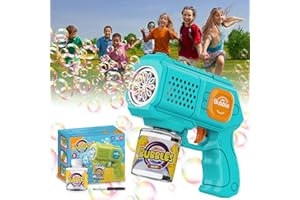 Bombble Bubble machine, Bubble Gun machine with Bubble Solution, Bubble Machine Toys 10000+ Bubbles Outdoor Gift for Birthday/Party/Wedding, Bubble Gun Boy Girl 3-10 Years