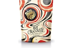 Willie's Cacao - Hot Chocolate - 52% Cacao - 250g - Rich dark drinking chocolate with honeyed notes - Vegan