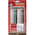 KOH-I-NOOR Polycolor Grey Line Artist's Coloured Pencils (Set of 12)