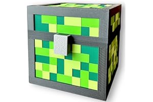 KAJAWIS Pixel Spardose für Kinder 3D Box Multicoloured PLA-Biokunststoff (Green, XL)