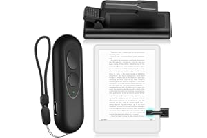 ILEBYGO Telecomando RF volta pagina per Kindle Paperwhite Oasis Kobo eReaders, Voltatore di pagine senza fili per Ipad, iPhone e tablet Android per leggere romanzi e scattare foto