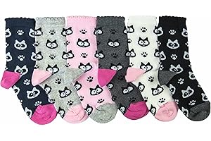 Renato Balestra 6 Paia - Calze Bambina Invernali con fantasie assortite - Made in Italy - No pilling - Punte e talloni rinforzati