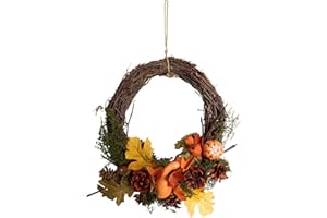 HEITMANN DECO Herbstkranz, braun/bunt, 35 x 31 x 10cm