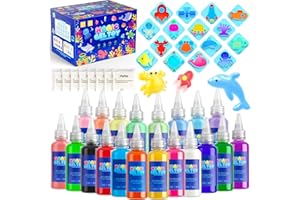 Jofuni Magic Water, Water Elf Kit, 20 Colors Water Gel Kit Aqua Gelz Toy for Kids, DIY Squishy Maker Set w/ 8 Double-Sided Moulds, 5-8 Years Old Gifts for Girls, Arts Crafts Toys for Girls Age 5 6 7 8