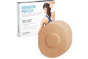 ‎TRUETAPE TRUETAPE® Sensorpatch - Pflaster für Freestyle Libre 1, 2 & 3 | hautfreundlich, wasserfest, starke Klebekraft & jederzeit wechselbar | 15 Stück in Beige