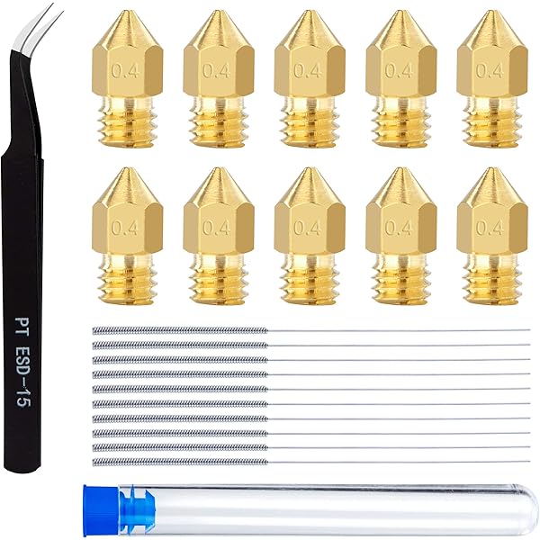 28 Ugelli Stampante 3D MK8 - Set In Ottone E Acciaio Inox Per Creality Ender 3, CR-10 E Altri Modelli - Foto 9