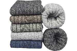 YSense Beau 5 Paia Donna Calzini in Lana Merino Calze Invernali Termiche di Lana Spesse Traspiranti Calzini Inverno Caldo Morbido