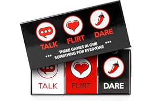 ARTAGIA Romantic Game for Couples - Couples Gift - Perfect Date Night Ideas - Girlfriend, Boyfriend, Newlywed, Wife or Husband. 3-in-1:Talk, Flirt, Dare. Reignite and Deepen Relationship with Your Partner.