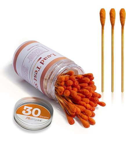 Kit De Test Plomb 30 Tampons - Détection Rapide En 30s Pour Vaisselle, Bijoux, Jouets, Bois, Métal