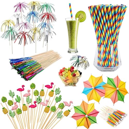 Catelves Cocktail-Deko-Set, 140 Teile