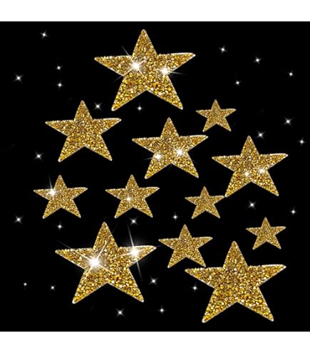 Toppe Termoadesive A Stella Con Paillettes Rosa - 10 Pezzi Per Vestiti E Zaini - Foto 11