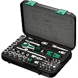 Wera 8100 SA 2 Zyklop Speed-Knarrensatz, 1/4 Zoll metrisch, Schwarz, 42-teilig, 05003533001