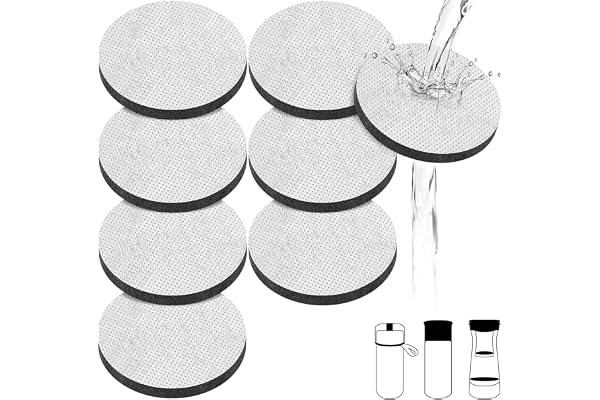 8 stycken vattenfilter MicroDisc för Brita vattenfilter flaska vattenfilterskivor för Brita Fill & Go vattenfilterflaskor karaff minskar klor, mikropartiklar, bakterier, mikroskivvattenfilter