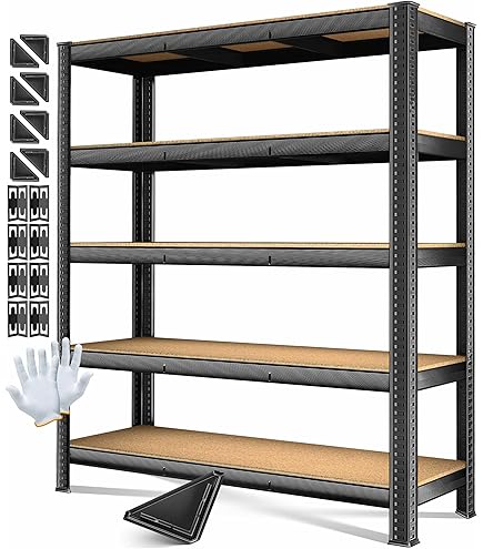 PROREGAL Metal Shark Schwerlastregal 150x80x50cm - 180kg Pro Fach Blau-Weiß