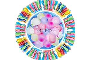 FIVEMILEBRO 444 morceaux de bombes à eau rapide de remplissage rapide, bombardement d'eau de montgolfière pour la fête d'anniversaire de la fête d'anniversaire