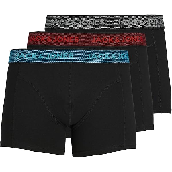 Jack & Jones JACJJ SOLID TRUNKS 5 PACK - Boxer aderenti - plum perfect/black/duffle bag/nero