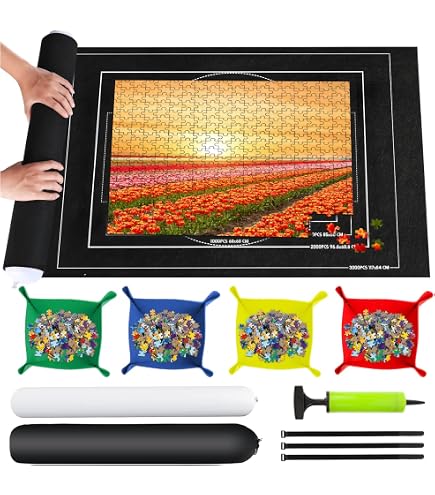 Tapis Rouleau de Casse-Tête Professionnel en Feutre 1500 Pcs Tapis de Rangement jusqu'à 1500 Pcs Accessoire de Casse-Tête de Rangement Tapis Rouleau de Casse-Tête Professionnel en Feutre 1500 Pcs Tapis de Rangement jusqu'à 1500 Pcs Accessoire de Casse-Tête de Rangement