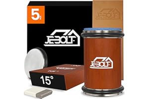 JEBOLT Aiguiseur Couteaux Professionnel à Rouleau – Affuteur de Couteaux avec 2 Disques Diamantés + 1 Céramique Bleue, Eguiseur de Couteau avec Angles d’Affûtage 15°/20°