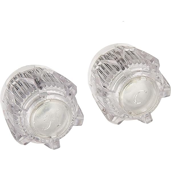 thumbnail image 2 of HC-42 Mixet Deluxe Replacement Round Clear Shower Handle 2-1/8-Inch Tall 2 of 12