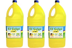El Galgo Lejía Lote de 3 Botellas de 5 litros. Hipoclorito de Sodio, con una solución de 40 gr. de Cloro Activo por litro.