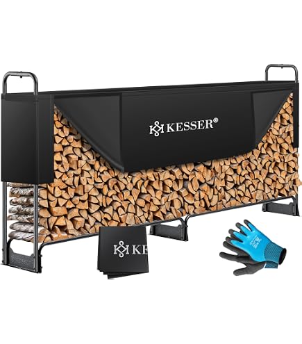 Housse De Protection Pour Bois De Chauffage 2,4 M - Imperméable, Aérations, Poignées Renforcées - 6