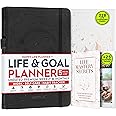 Life Mastery Planner - A 12 Month Journey to Crush Your Goals, Increase Productivity, Passion, Success & Happiness - Weekly & Monthly Life Planner, Habit-Tracker, Gratitude Journal & Organizer, A5