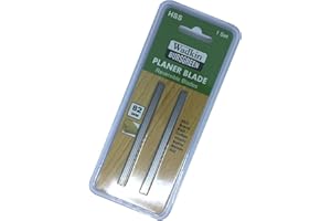 WADKIN BURSGREEN Pair of 82mm (3.1/4") HSS Reversible Planer Blades Suitable Replacement for Makita, Black & Decker, Bosch, DeWalt, Trend and Elu planers