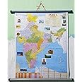 Hanging map of " Political map of India " Chart (small size) , wall chart , wall decor
