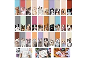 KOIROI Magnetyczne zakładki do książek, 30 sztuk, magnetyczne zakładki dla dzieci, magnetyczne zakładki, kolorowe, dla studentów, do biura, czytania, papier listowy (G1)