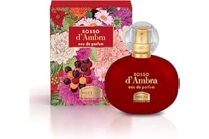 Helan, Rosso d'Ambra - Profumo Donna Avvolgente con Mandorle Dolci, Eau de Parfum Donna Fruttato Ambrato Legnoso, Profumi Donna dalle Note Equilibrate Dolci e Speziate, Fragranza Made in Italy, 50 ml