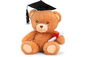 Deluxe Paws - Peluche ecologico, 100% riciclato (motivo orsetto laureato)