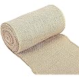 PREMIFY Jute Roll Hessian Ribbon, 6 Meter Natural Ribbon, Jute Ribbon Rolls for Crafts/Gift Wrapping, Rustic Burlap Ribbon Roll Brown Kraft for Christmas Wedding Party Decorations and Trimmings