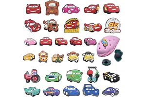 gotyou 30 PC Charms Dessin Animé,Shoe Decoration,Breloques de Chaussures Voiture,Charmes de Chaussure Dessin Animé en PVC,Charms Accessoires,Applicable,Cadeau de Fête d'anniversaire