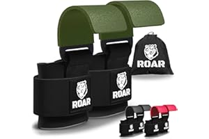 ‎ROAR Roar® Gewichtheben Haken, Zughilfen Krafttraining, Bodybuilding Straps, Zughilfen Bodybuilding, Kreuzheben Zughilfe, Easylift Gewichtheben Griff Schnallen, Riemchen Turnen
