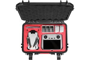 SKYREAT Mini 3 /Mini 3 Pro Case,Waterproof Carrying Case ABS Storage Bag Shockproof with Foam Insert for DJI Mini 3 Pro with DJI RC Controller Accessories,Anti-Crash with Full Protection