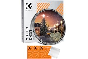 K&F CONCEPT Ø77mm Filtre Étoile 4/8 Points 2 en 1 Filtre Star Réglable Effets Spéciaux et Chiffon pour Objectif Appareil Photo (K Série)